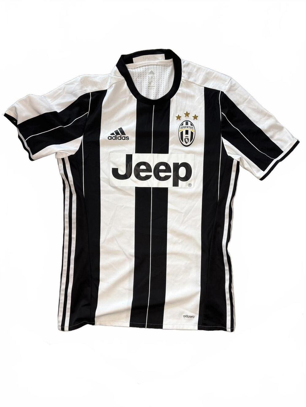 Juventus Adidas Home Soccer Jersey Black White Size M
